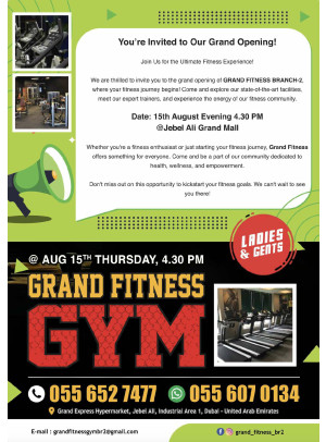 Grand Fitness Gym - Grand Hypermarket Jebel Ali