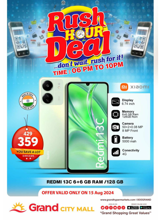 Rush Hour Deal - Grand City Mall
