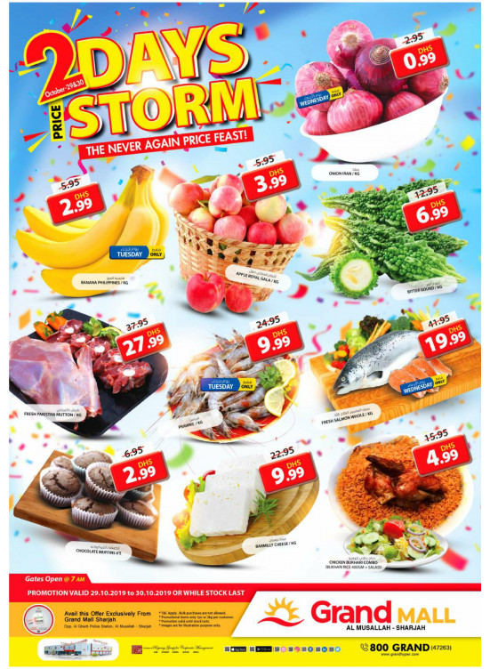2 Days Storm Price - Grand Mall Sharjah