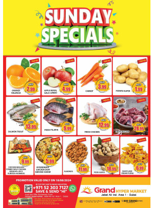 Sunday Specials - Grand Hypermarket Jebel Ali