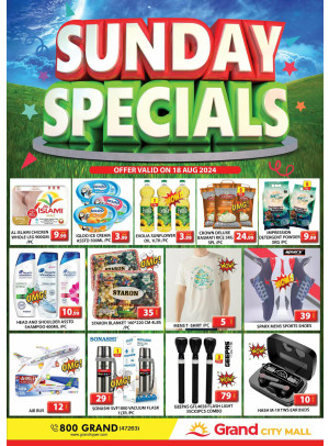 Sunday Specials - Grand City Mall