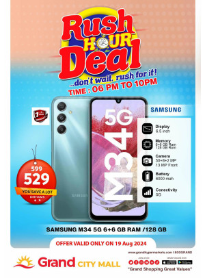 Rush Hour Deal - Grand City Mall