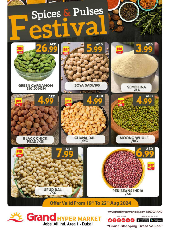 Spices & Pulses Festival - Grand Hypermarket Jebel Ali