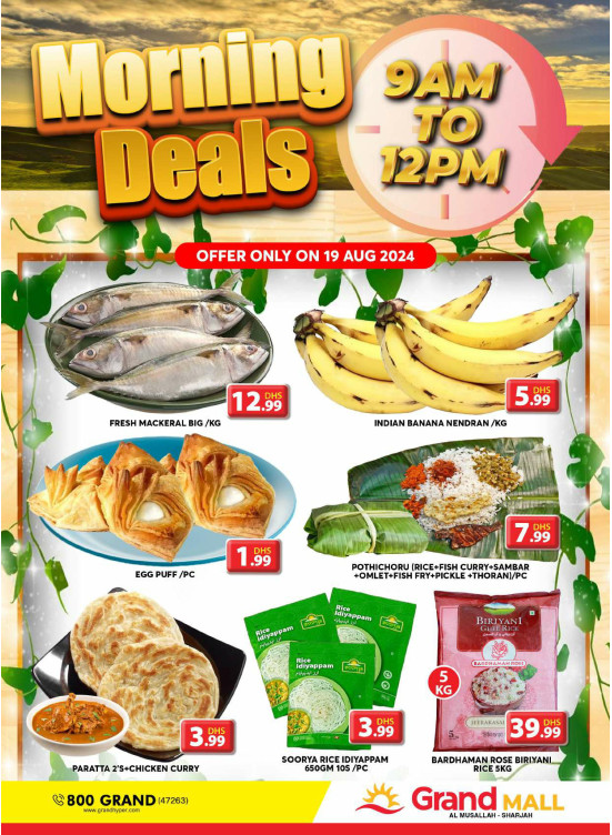 Morning Deals - Grand Mall Sharjah