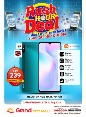 Rush Hour Deal - Grand City Mall