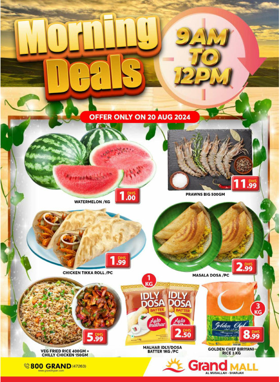 Morning Deals - Grand Mall Sharjah
