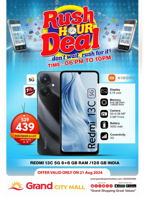 Rush Hour Deal - Grand City Mall