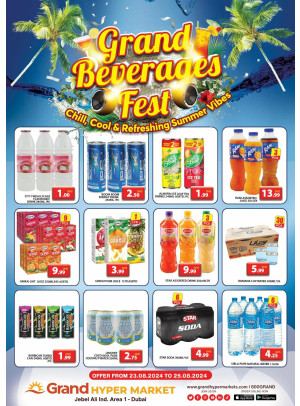 Grand Beverages Fest - Grand Hypermarket Jebel Ali