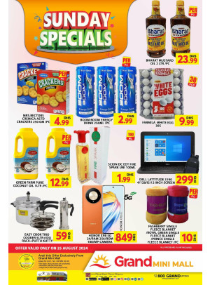 Sunday Specials Deals - Grand Mini Mall