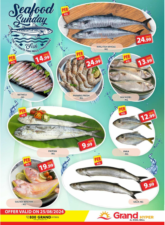 Seafood Sunday - Grand Hyper Al Khail Mall
