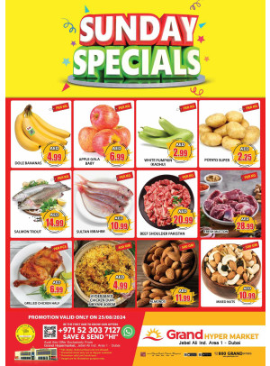Sunday Specials - Grand Hypermarket Jebel Ali