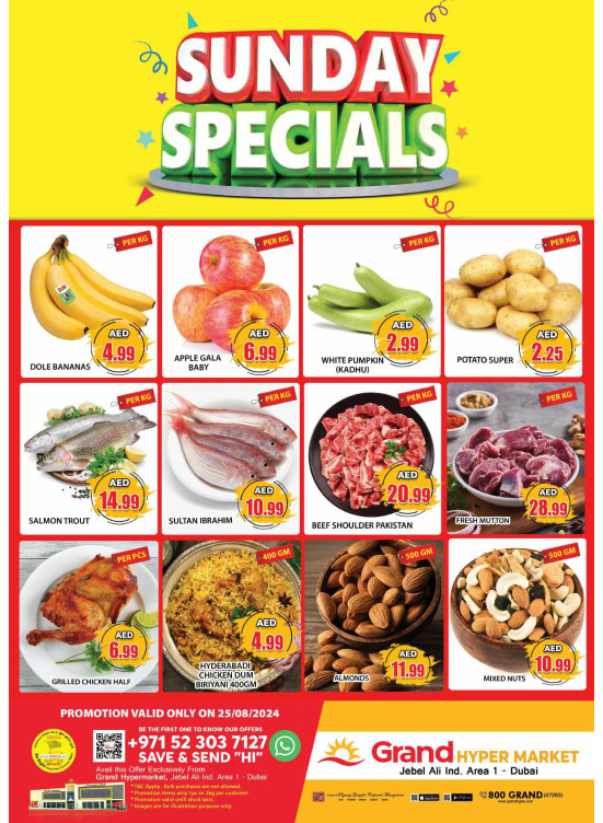 Sunday Specials - Grand Hypermarket Jebel Ali