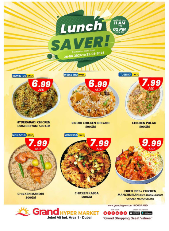 Lunch Saver - Grand Hypermarket Jebel Ali