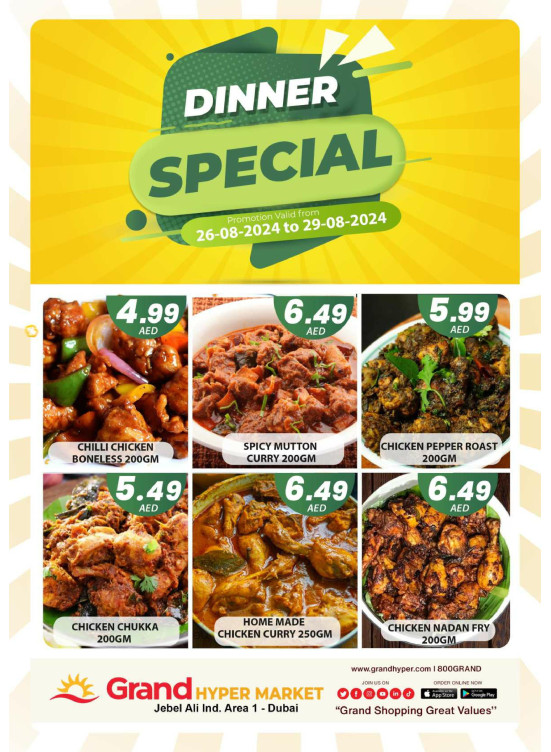 Dinner Speical - Grand Hypermarket Jebel Ali