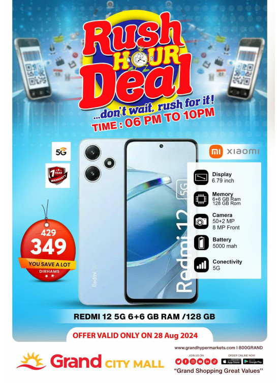 Rush Hour Deal - Grand City Mall