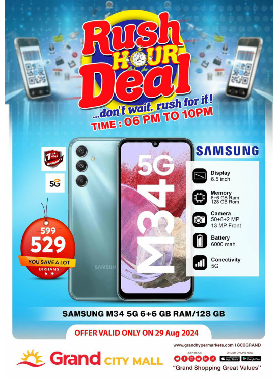 Rush Hour Deal - Grand City Mall