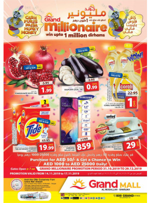 Grand Millionaire Offers - Grand Mall Sharjah