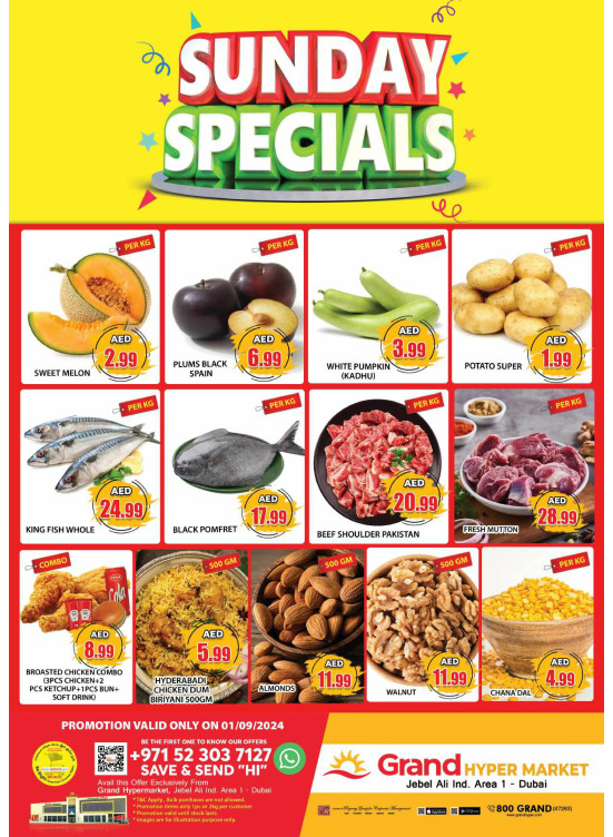 Sunday Specials - Grand Hypermarket Jebel Ali