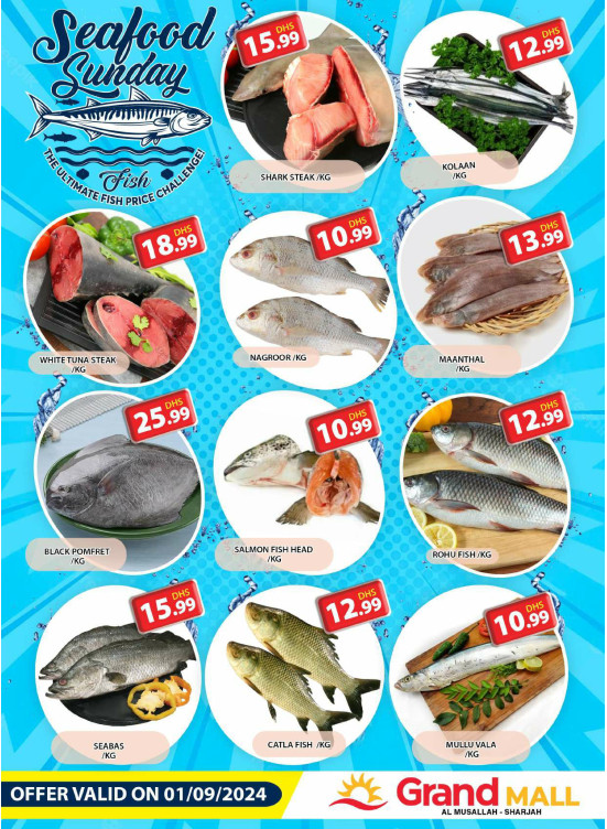 Seafood Sunday - Grand Mall Sharjah