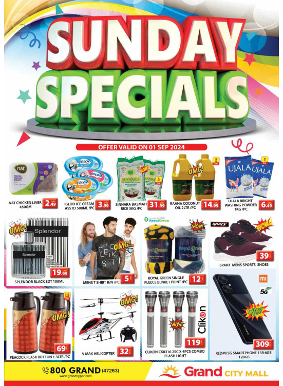 Sunday Specials - Grand City Mall