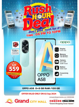 Rush Hour Deal - Grand City Mall