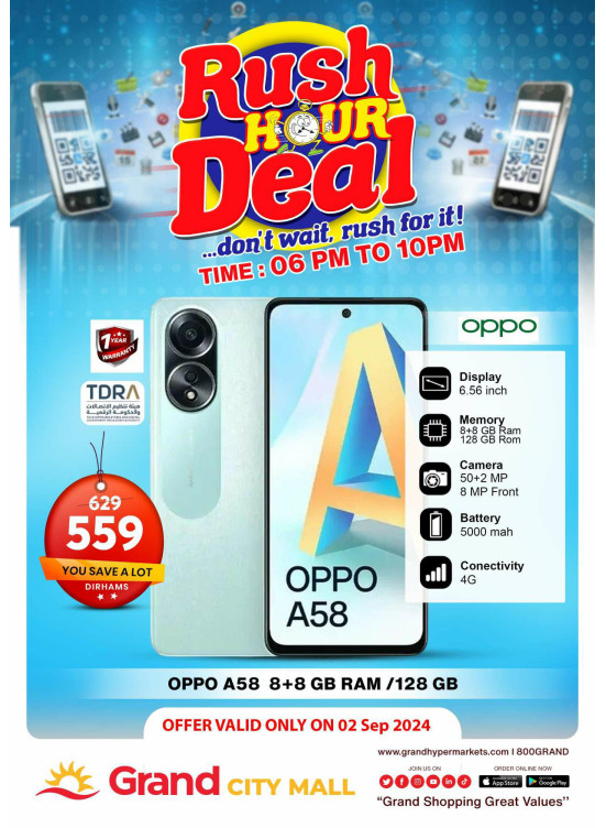 Rush Hour Deal - Grand City Mall
