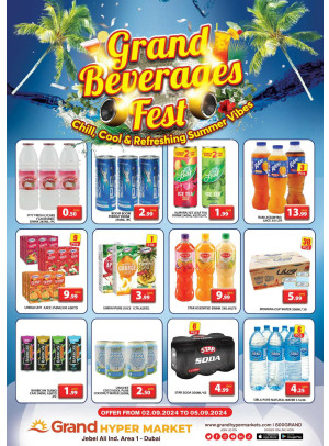 Grand Beverages Fest - Grand Hypermarket Jebel Ali