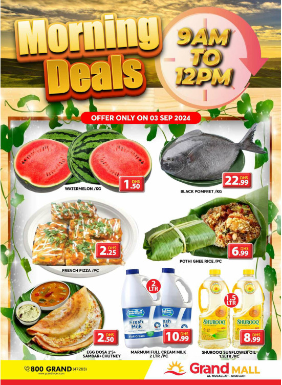 Morning Deals - Grand Mall Sharjah