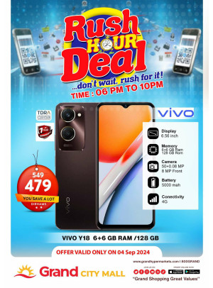 Rush Hour Deal - Grand City Mall