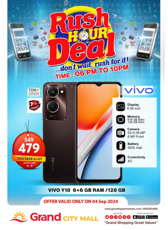 Rush Hour Deal - Grand City Mall
