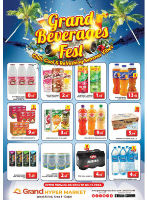 Grand Beverages Fest - Grand Hypermarket Jebel Ali