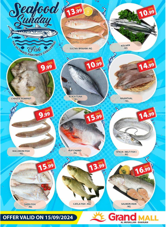 Seafood Sunday - Grand Mall Sharjah