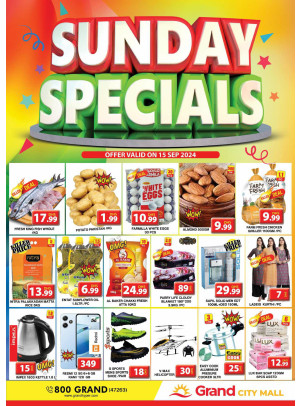 Sunday Specials - Grand City Mall