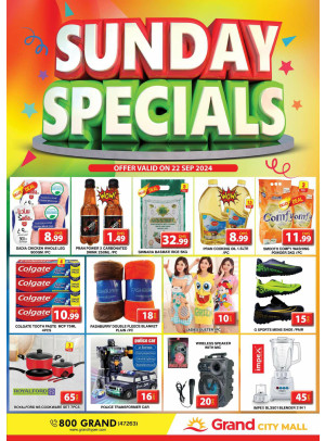 Sunday Specials - Grand City Mall