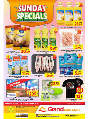 Sunday Specials Deals - Grand Mini Mall