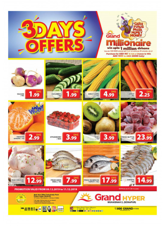 3 Days Offers - Grand Hyper Muhaisnah