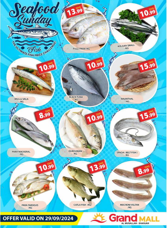 Seafood Sunday - Grand Mall Sharjah