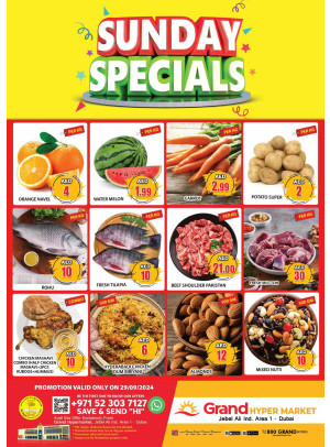 Sunday Specials - Grand Hypermarket Jebel Ali