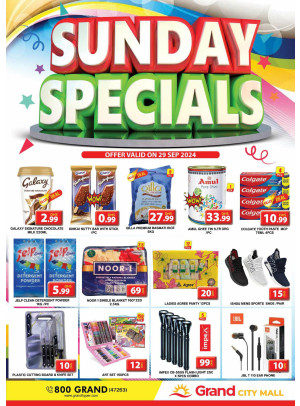 Sunday Specials - Grand City Mall