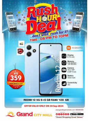 Rush Hour Deal - Grand City Mall