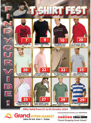 T-Shirt Fest - Grand Hypermarket Jebel Ali