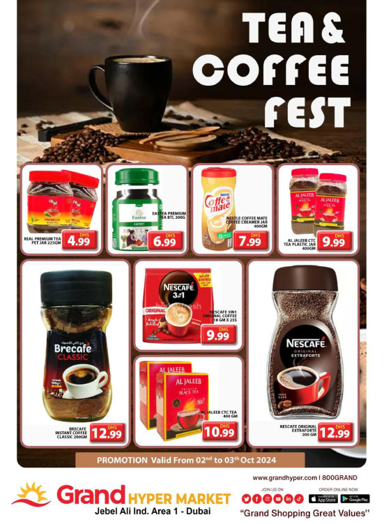 Tea & Coffee Fest - Grand Hypermarket Jebel Ali