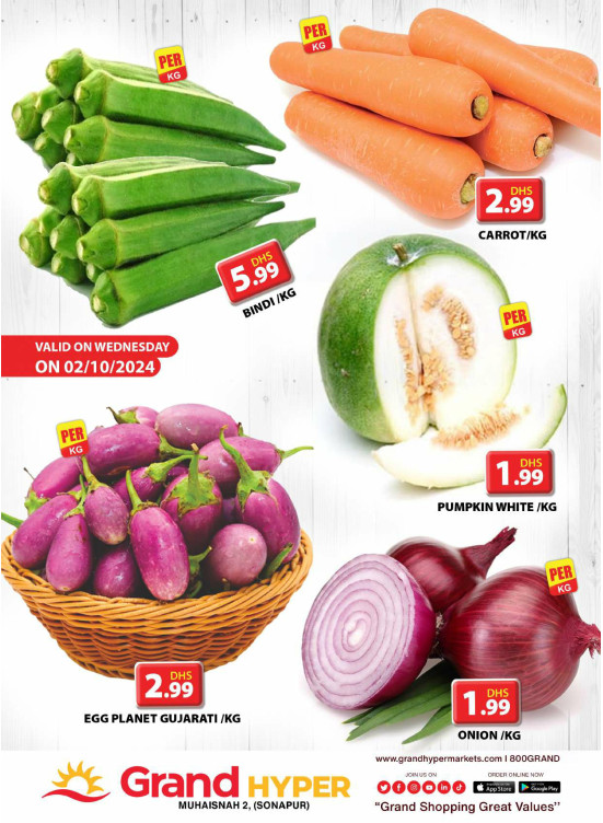 Veggie Wednesday - Grand Hyper Muhaisnah