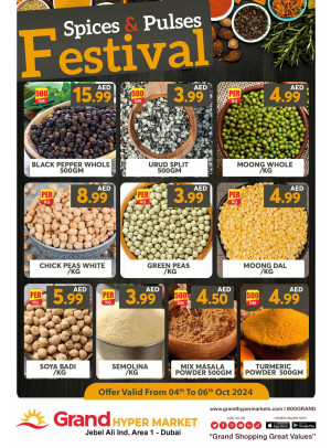 Spices & Pulses Festival - Grand Hypermarket Jebel Ali