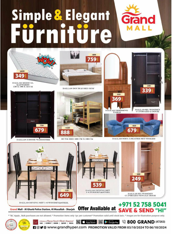 Simple & Elegant Furniture - Grand Mall Sharjah