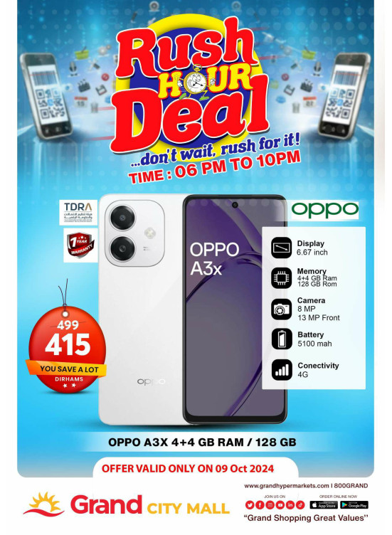 Rush Hour Deal - Grand City Mall