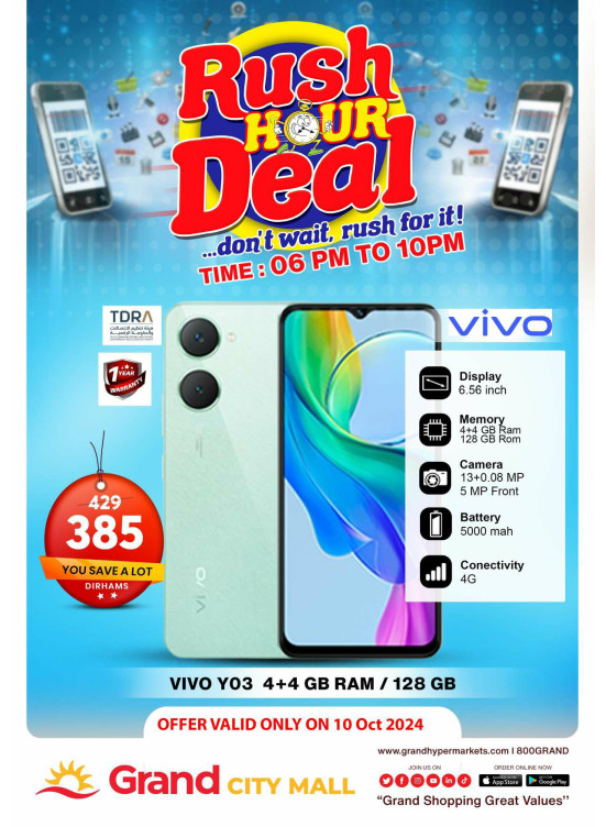 Rush Hour Deal - Grand City Mall