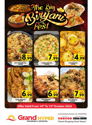 Big Biryani Fest - Grand Hyper Muhaisnah