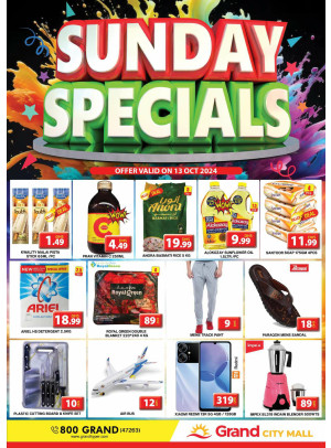 Sunday Specials - Grand City Mall