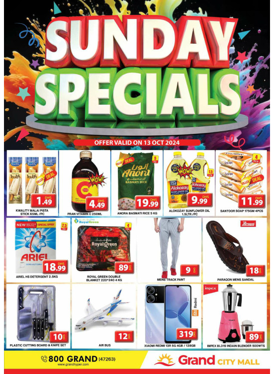 Sunday Specials - Grand City Mall
